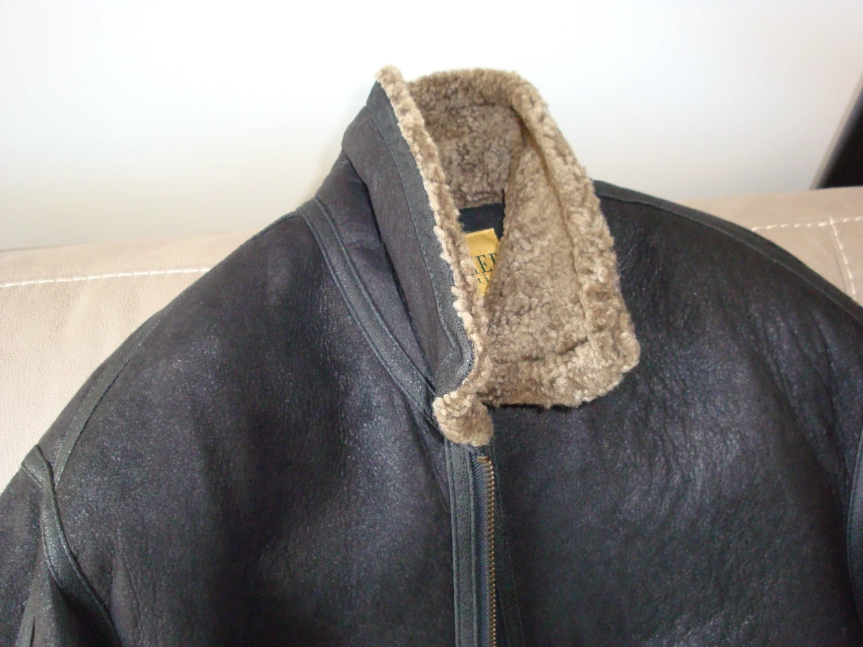 DANIER ESSENTIALS MEN BROWN JACKET %100 SHEARLING LAMB - CANADA