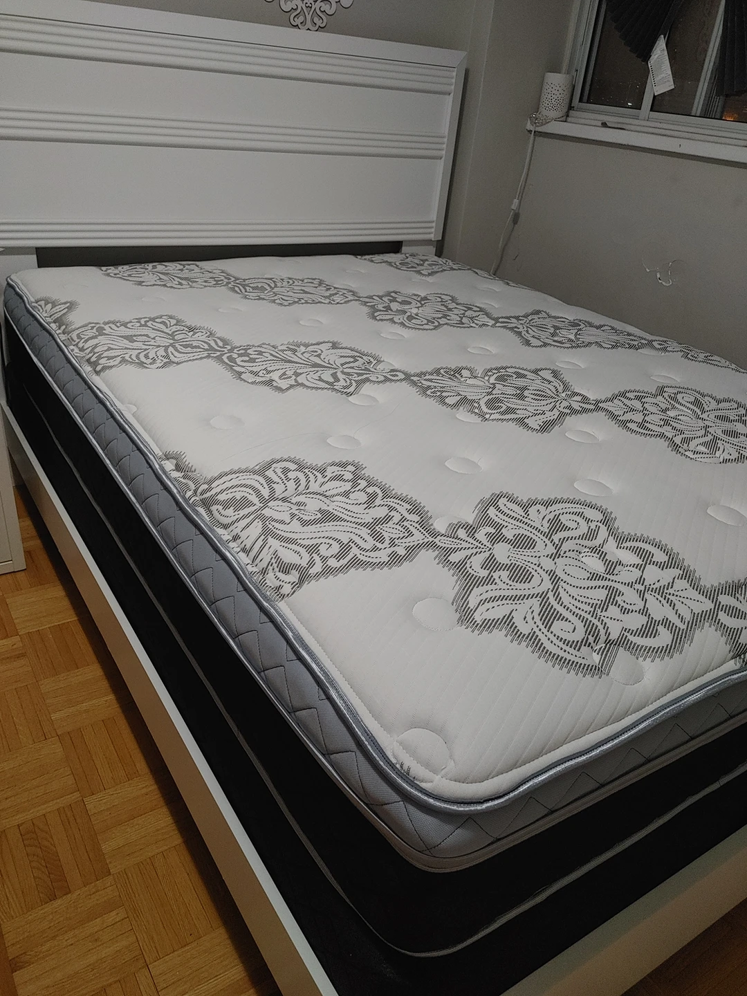 White Queen Size Bedroom Set (4 months old)