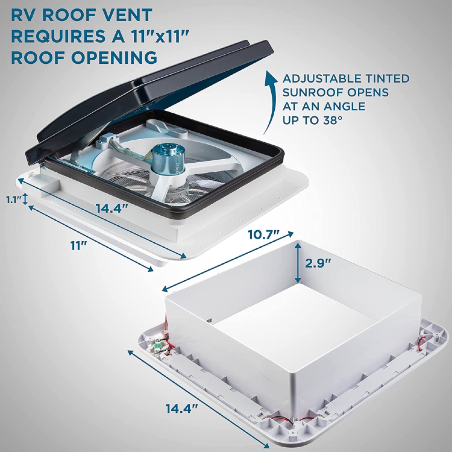 Manual Rv roof vent fan - photo 5