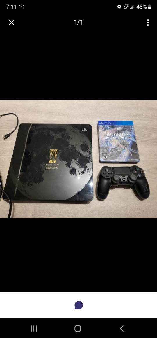 Ps4 Final Fantasy 15 Console with controller and USB Stick thumbnail