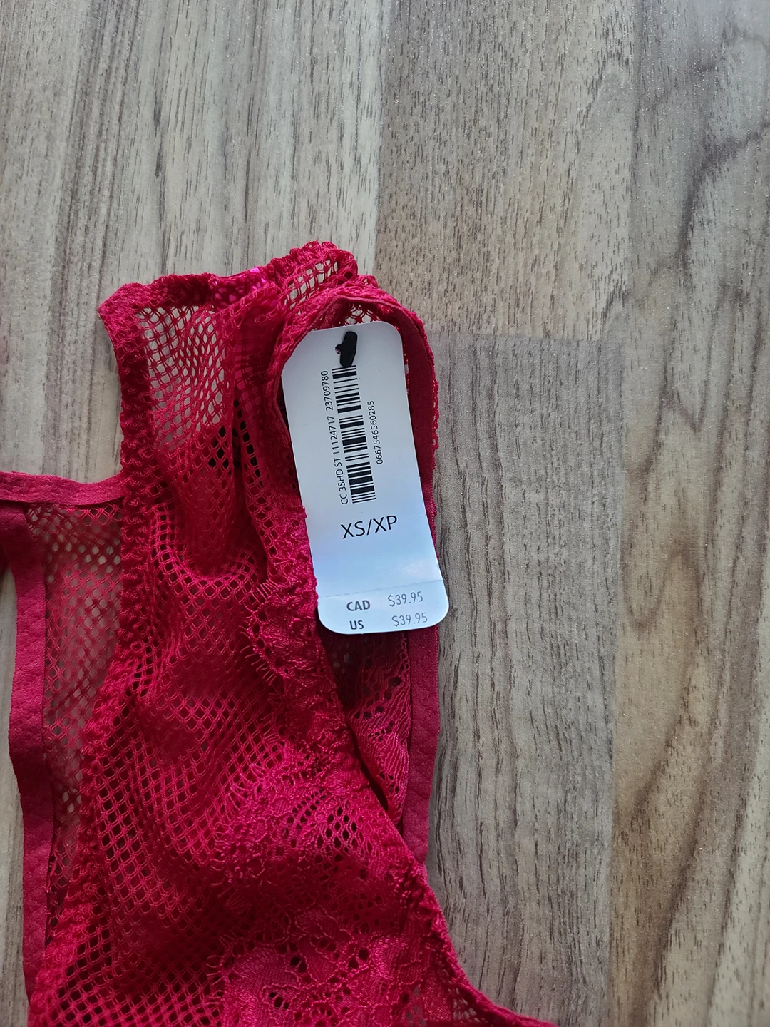 BNWT La Senza Red Lingerie Bodysuit image indicator(3)