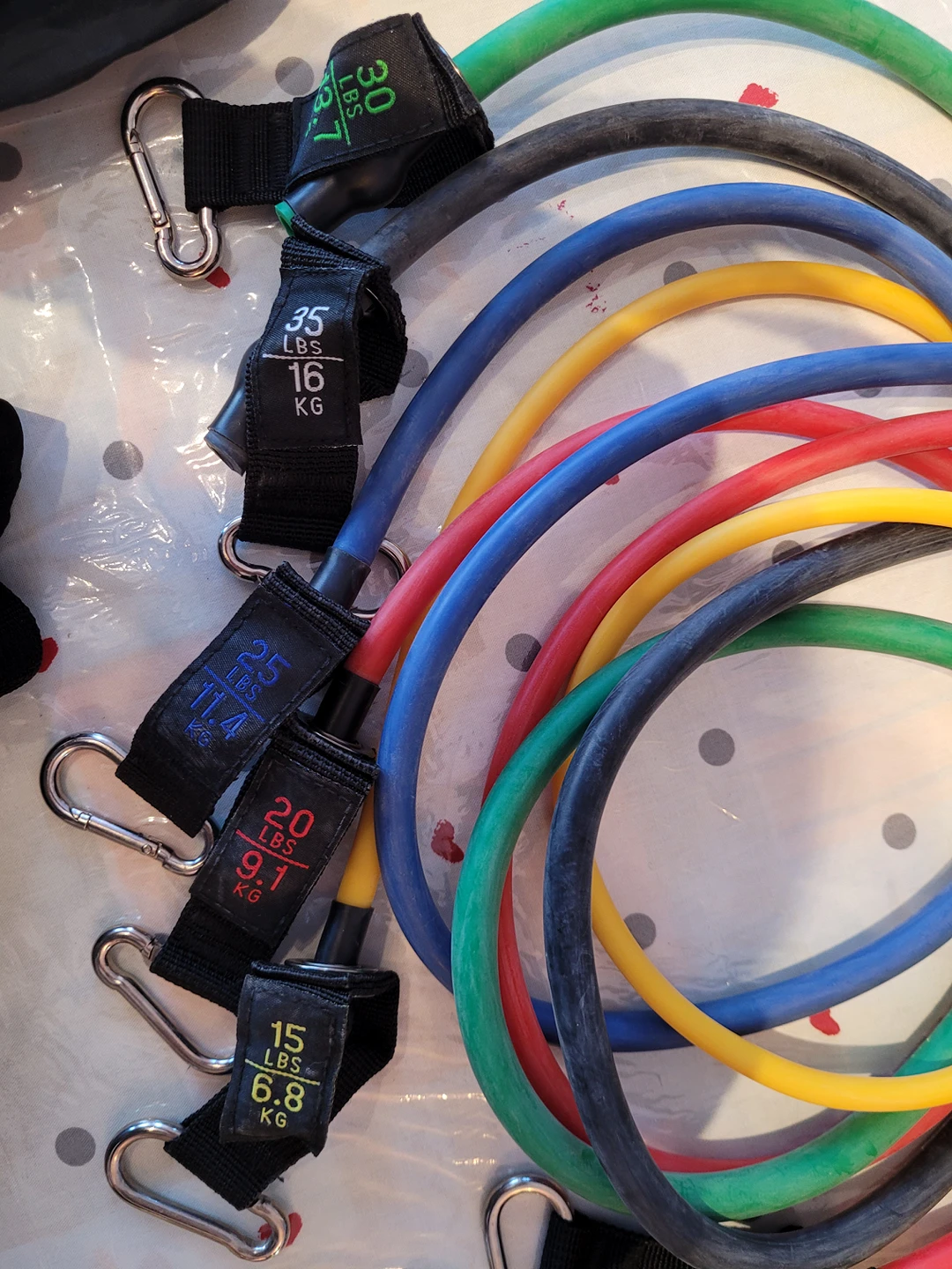 Exercise resistance bands 14pcs with cooling towel#sellingspree image indicator(2)