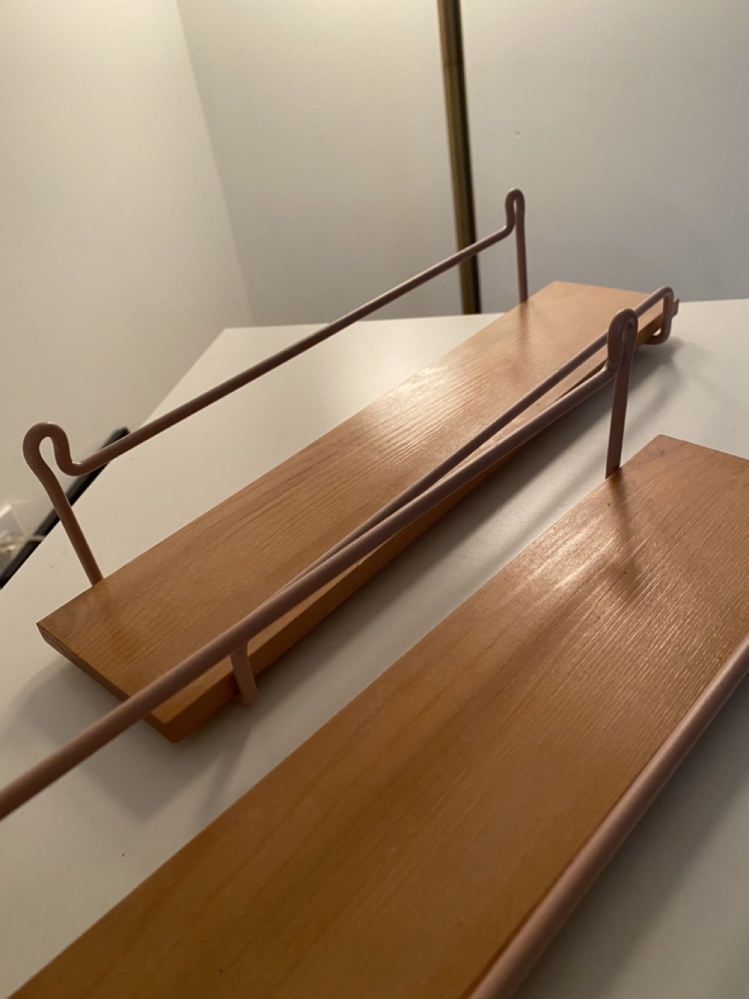 Small Wood & Metal Wall Shelves - photo 2