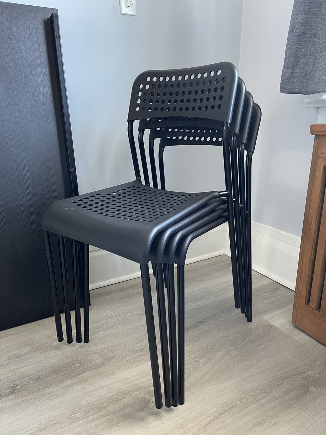 Ikea adde plastic chairs
