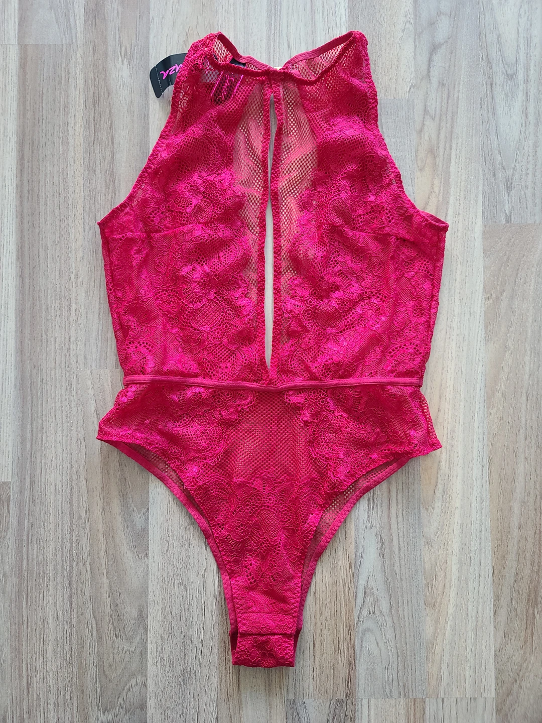BNWT La Senza Red Lingerie Bodysuit image indicator(5)