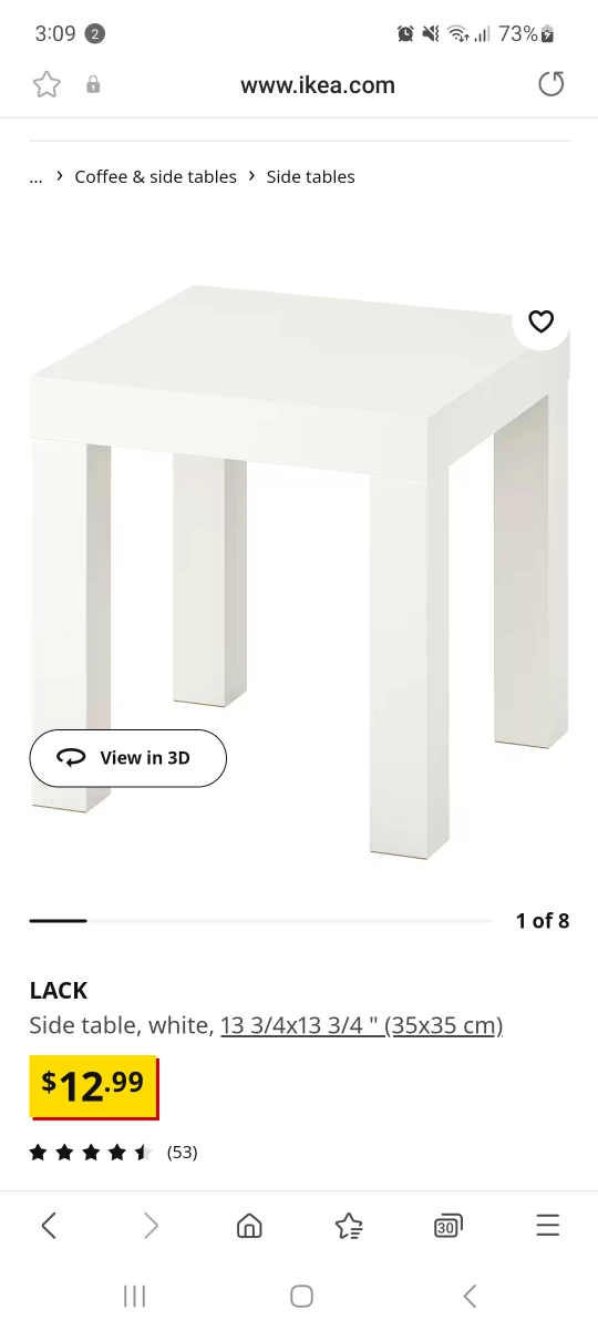 IKEA lack 2 side tables thumbnail