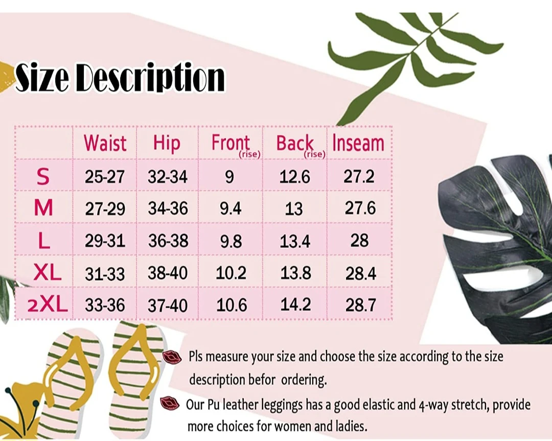 Women's Sexy Faux Leather Leggings, Lifting butt effect image indicator(4)