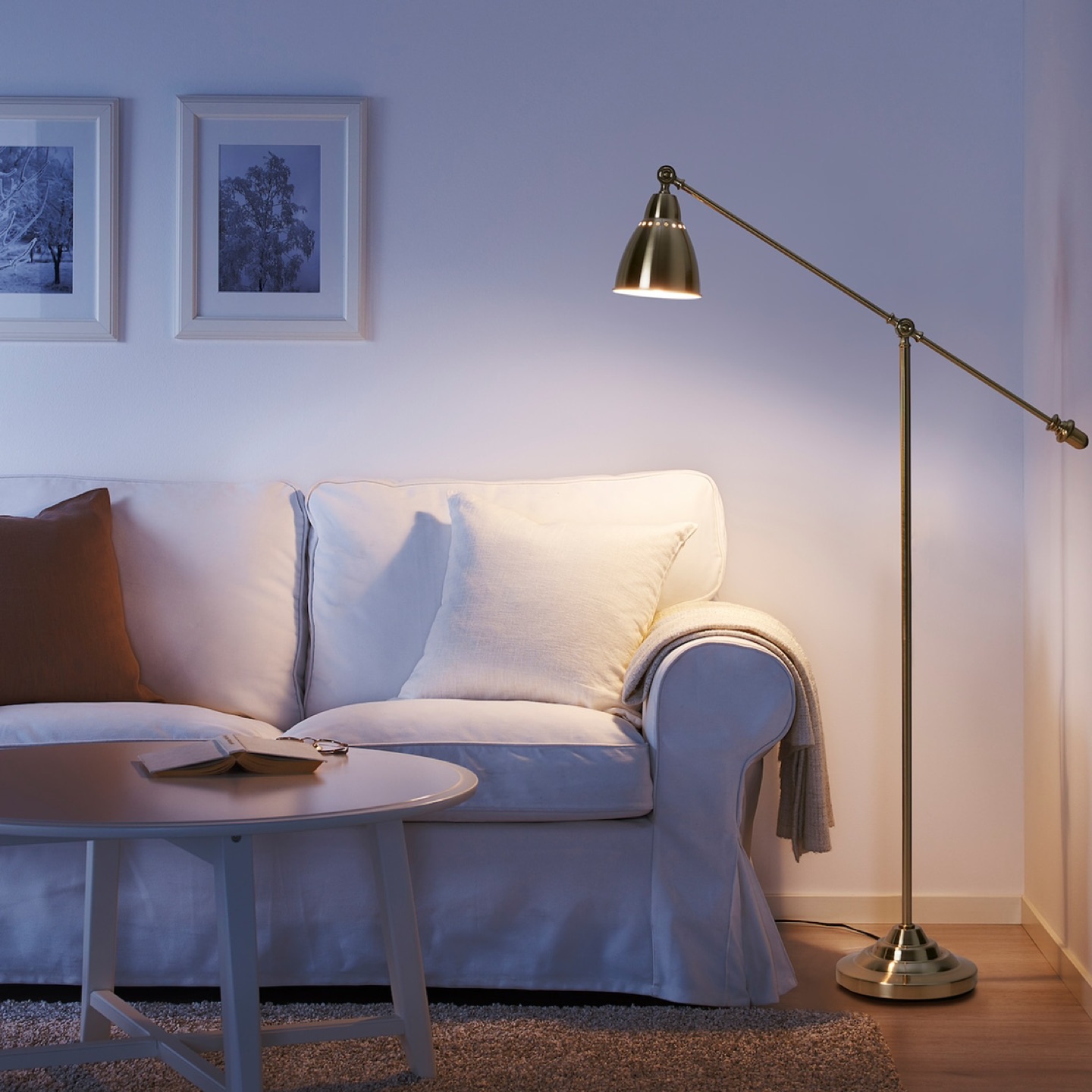 IKEA barometer floor lamp (silver)