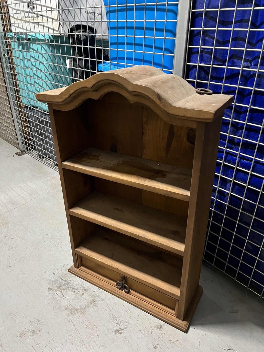 Wooden bookshelf