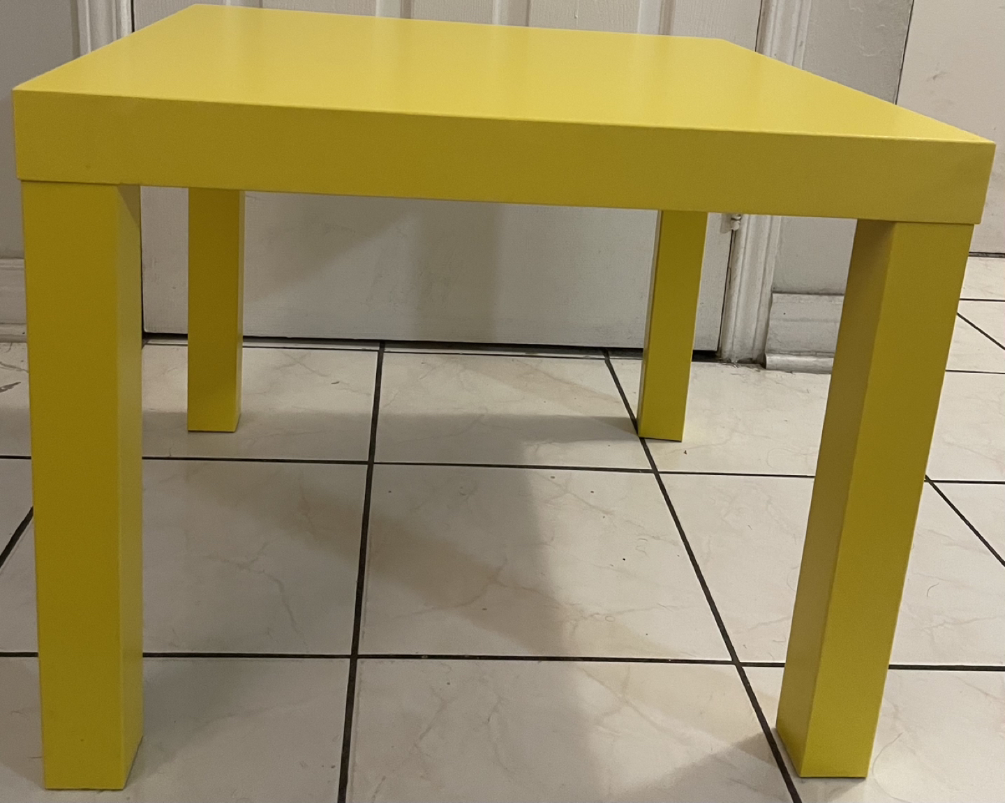 $8 IKEA LACK TABLE - Yellow - photo 3