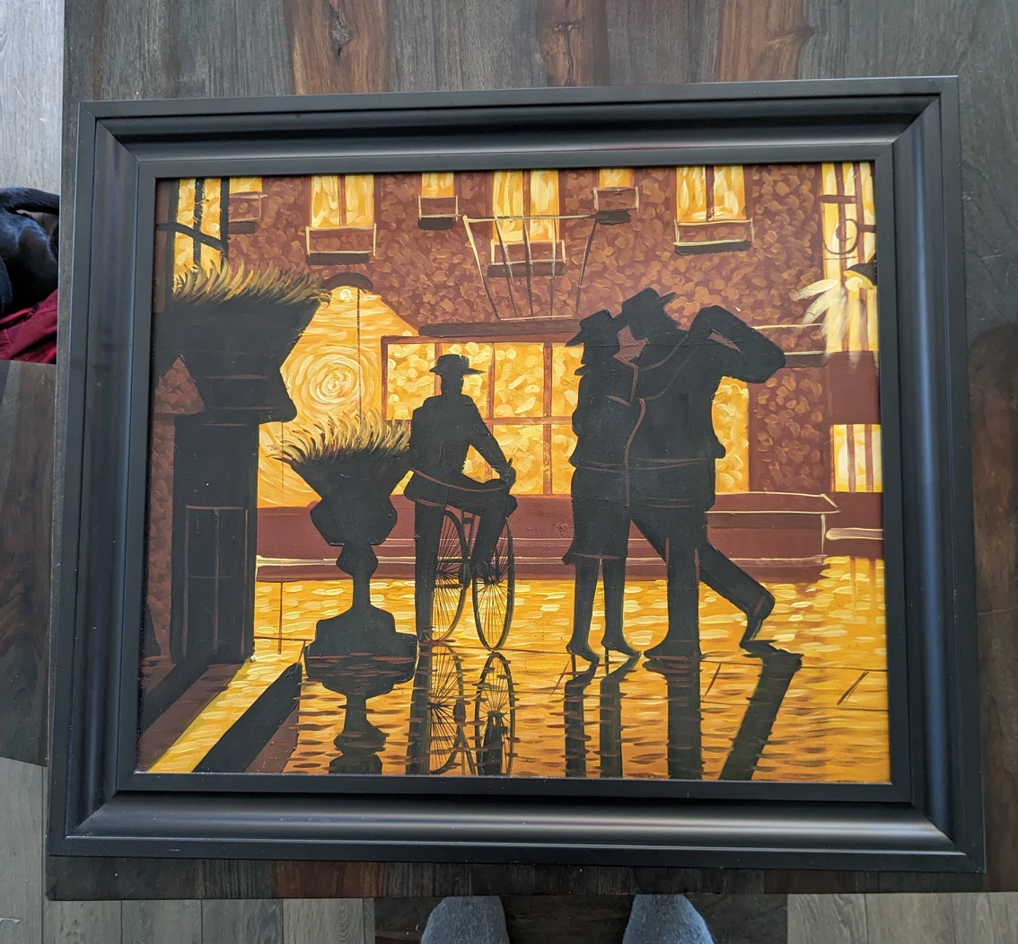 Painting.. night in Paris
