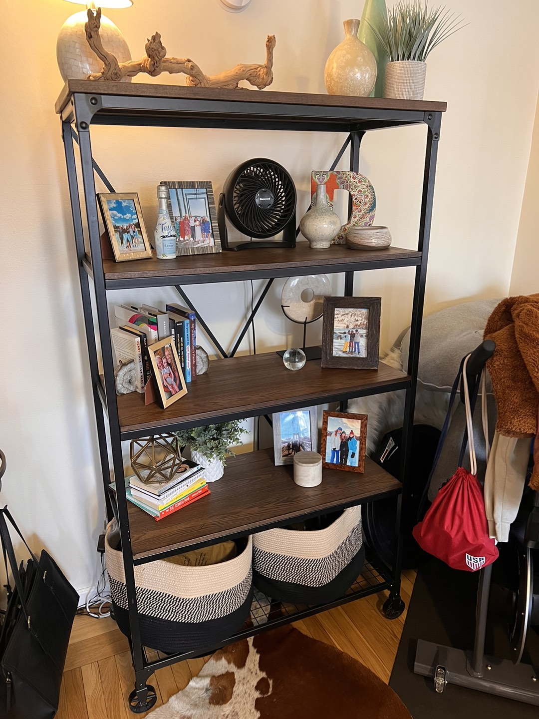 Tall Standing Shelf