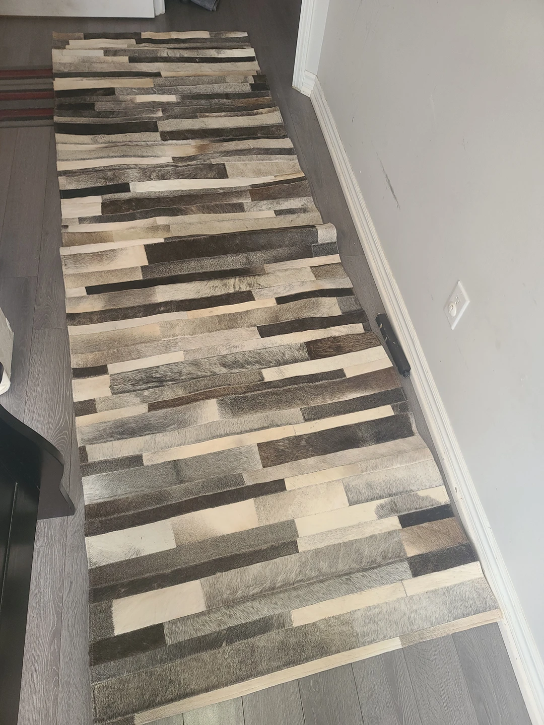 Large Cowhide Rug Patchwork