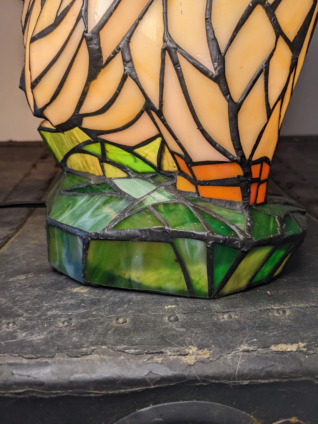 Tiffany Style Rooster Lamp - photo 2