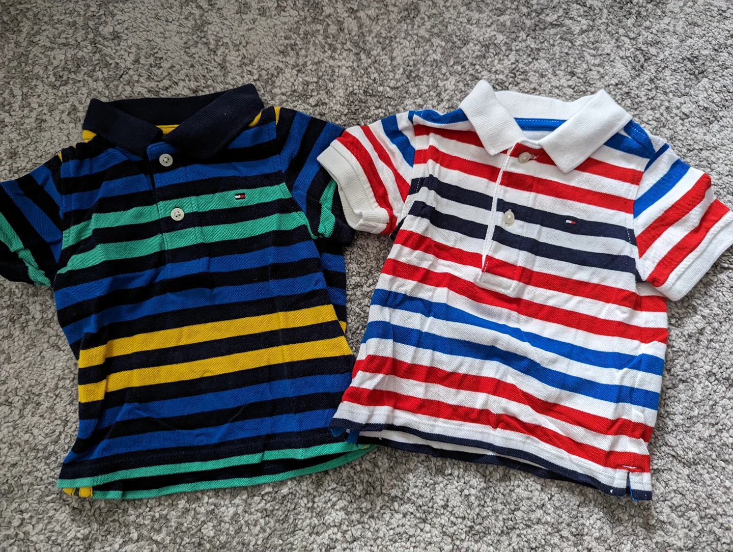 Baby Tommy Hilfiger polo t-shirt 12months (X2) thumbnail