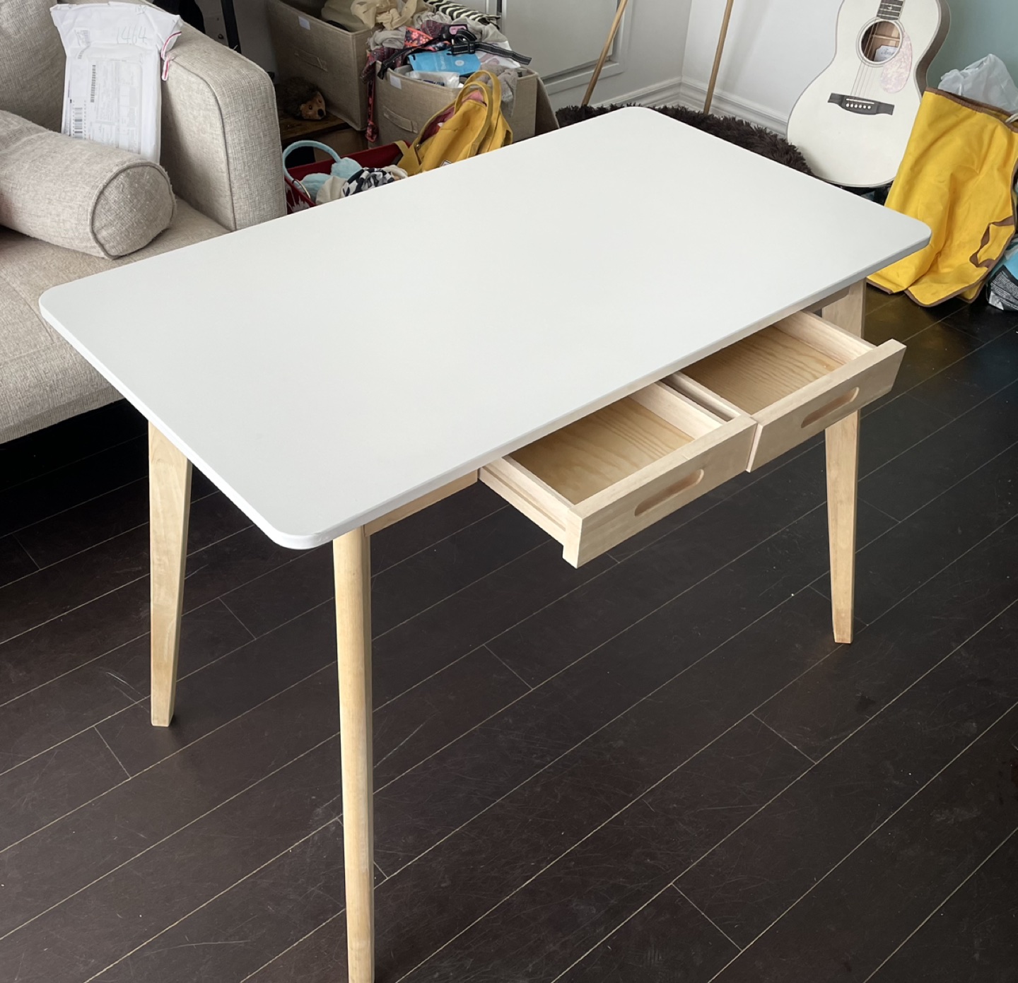 (take asap) White desk with drawers from wayfair thumbnail