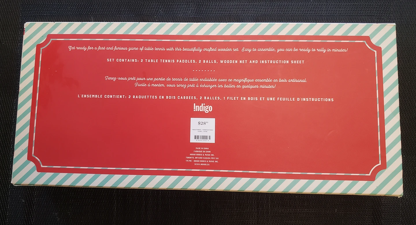Brand new in box wooden table tennis - photo 3