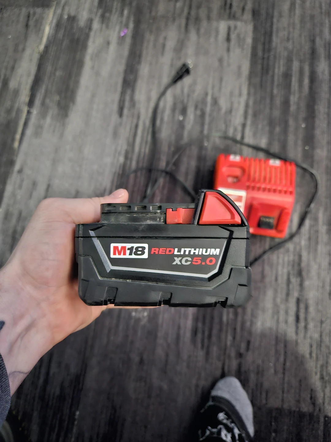 Milwaukee battery and charger thumbnail
