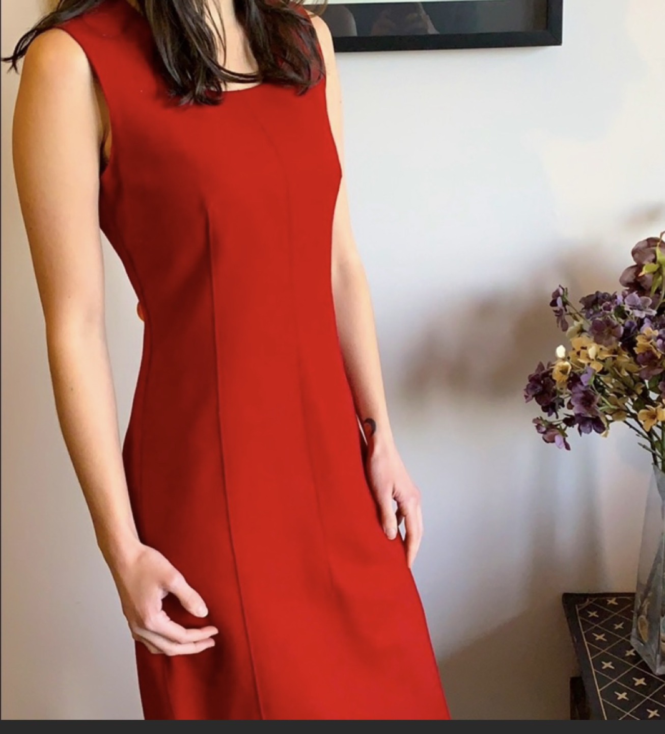 Zara lined wool dress