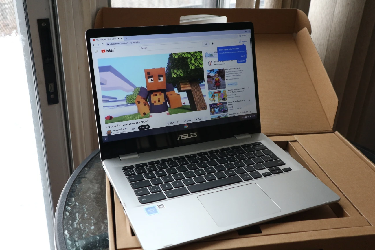 ASUS C423NA-RH91T-CB 14" Touchscreen Chromebook - photo 2
