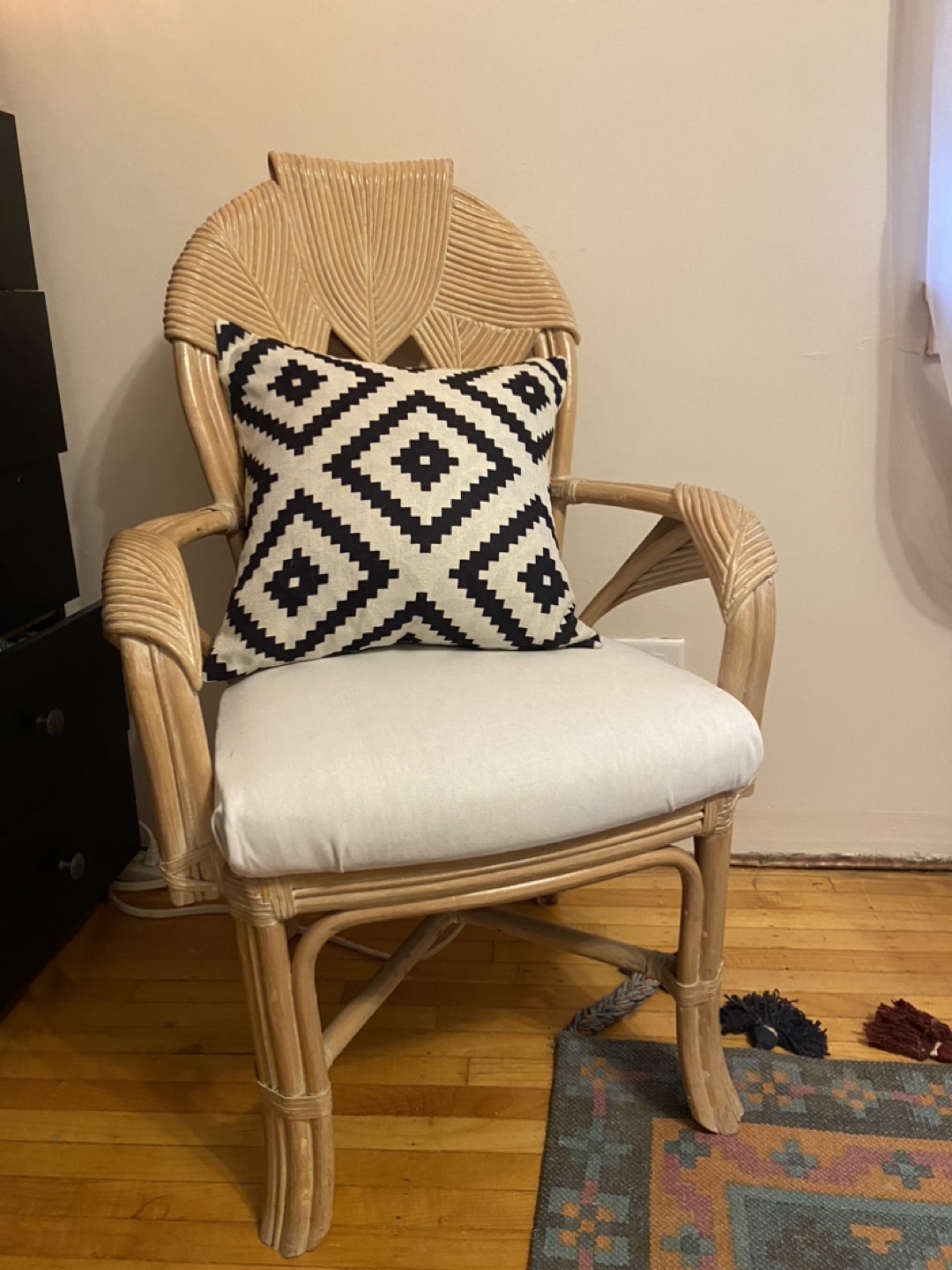 Boho Vintage Rattan Chair - photo 2