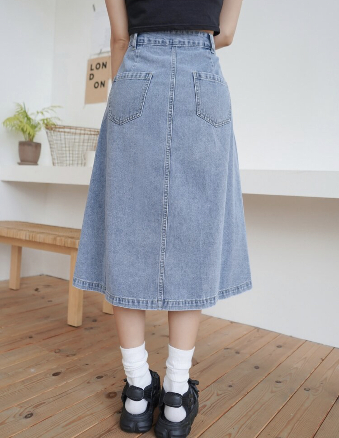 Jean skirt (tea length) thumbnail