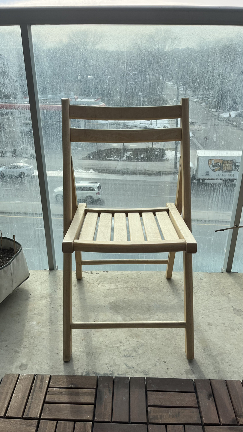 Wooden foldable patio chairs 💸 - photo 2
