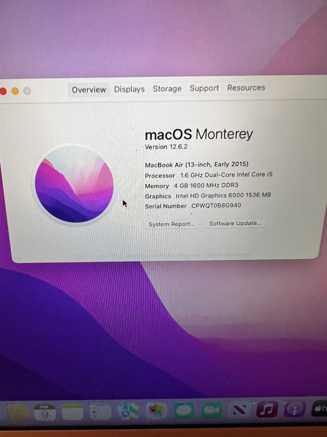 Mac Book Air 2015 with original box image indicator(7)