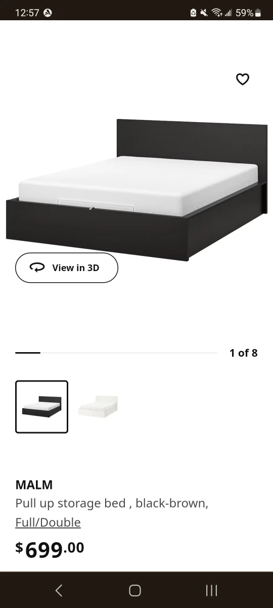 malm bed frame in black - photo 3