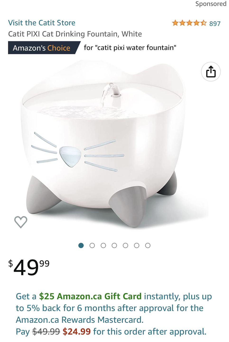 Cat Water fountain thumbnail