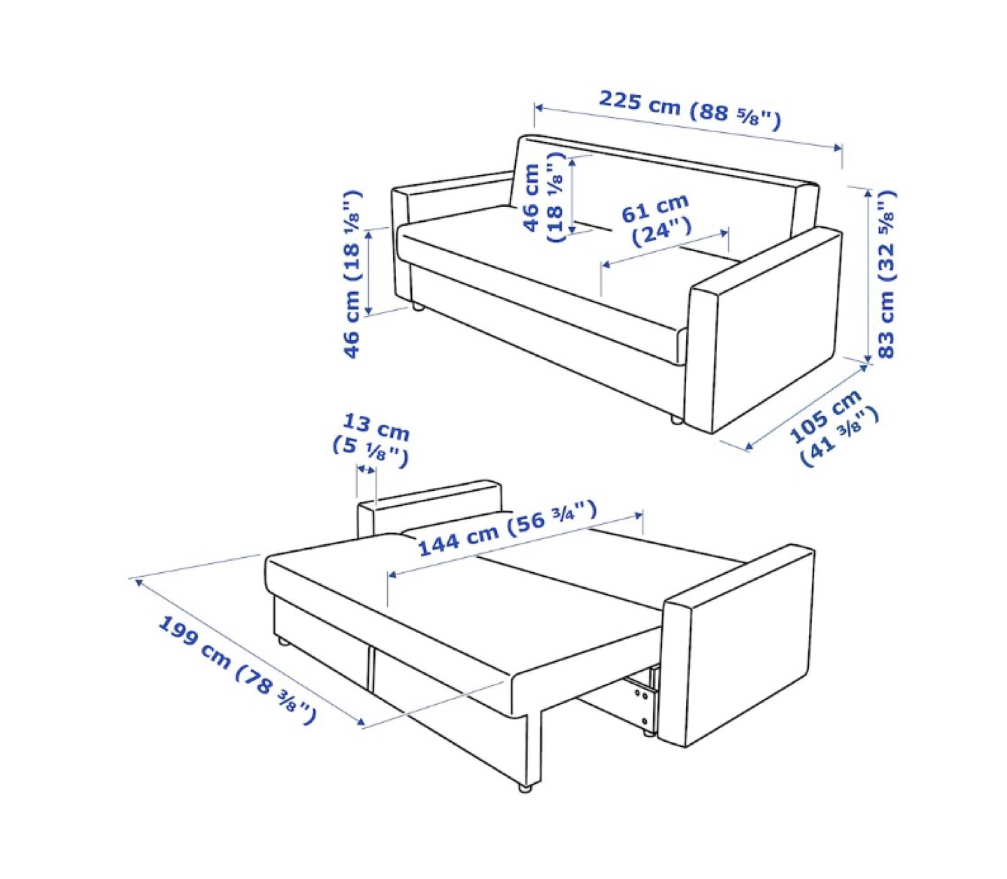 Sofa-bed (Ikea) - photo 4