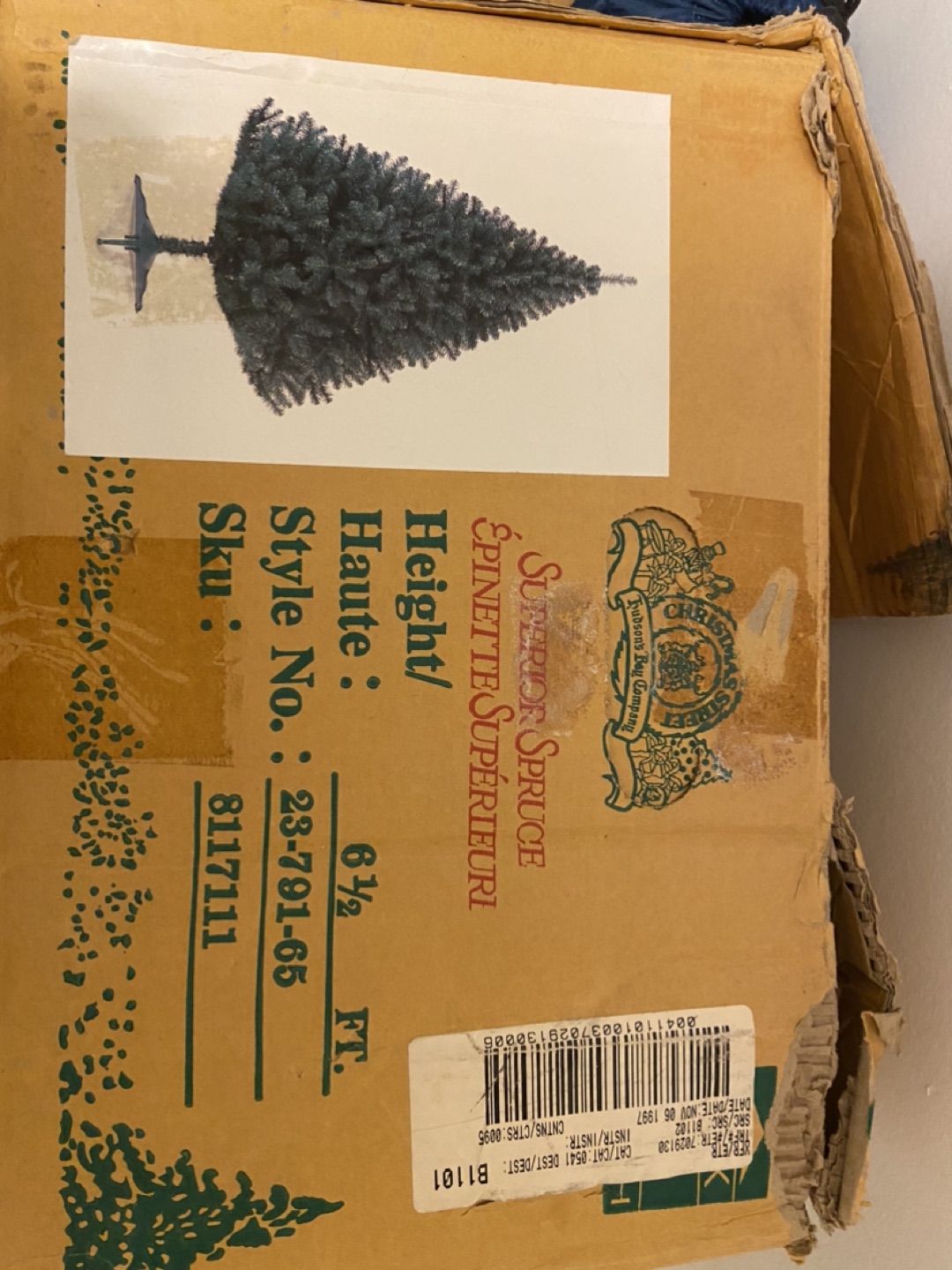 6 Foot high Fake Christmas Tree with Stand - photo 2