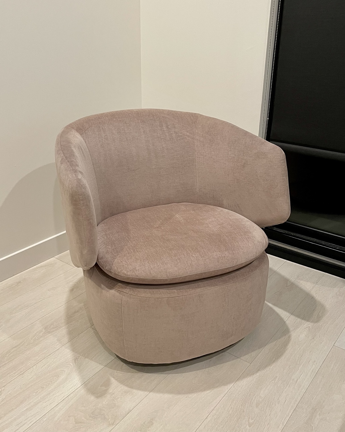 Pink Velvet West Elm Velvet Swivel Chair