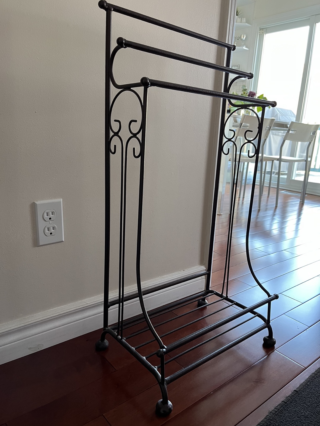 Metal Towel Rack brown three bars