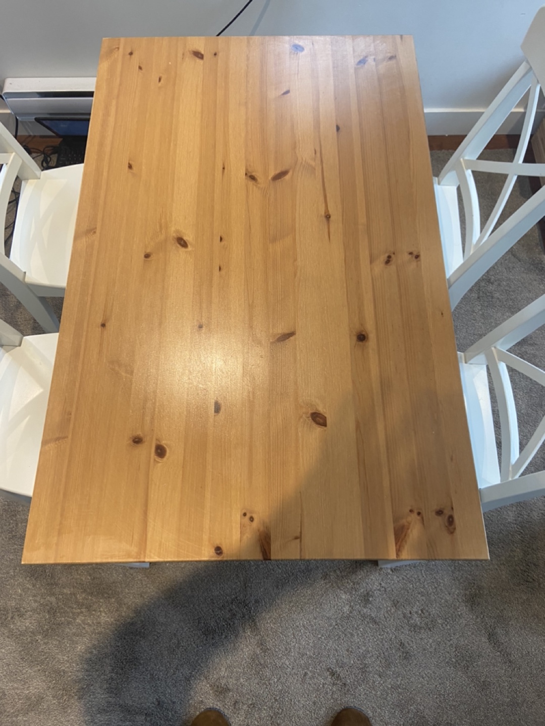 Dining table and chairs set for 4
