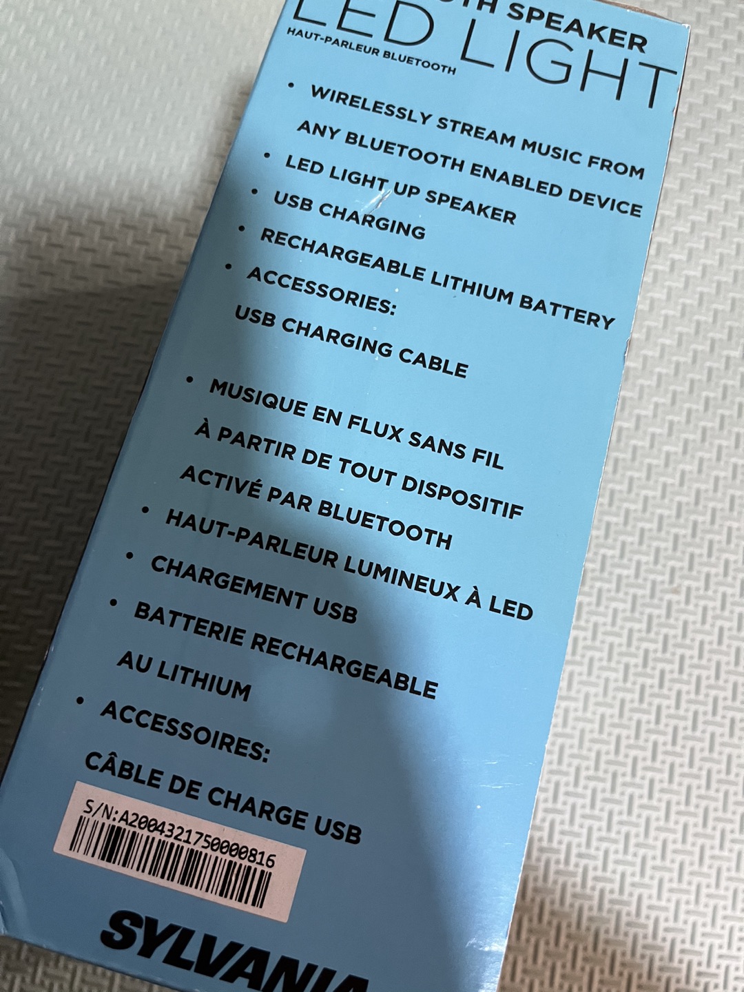 Bluetooth speaker LED light - photo 3