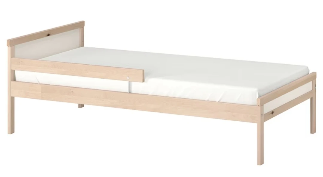 Ikea kids bed frame and foam mattress