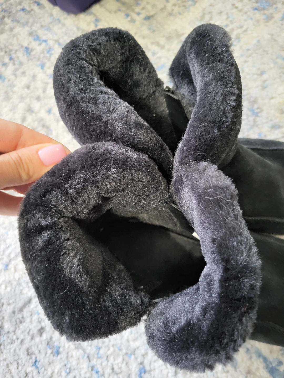 Lather winter boots Size 10 - photo 3