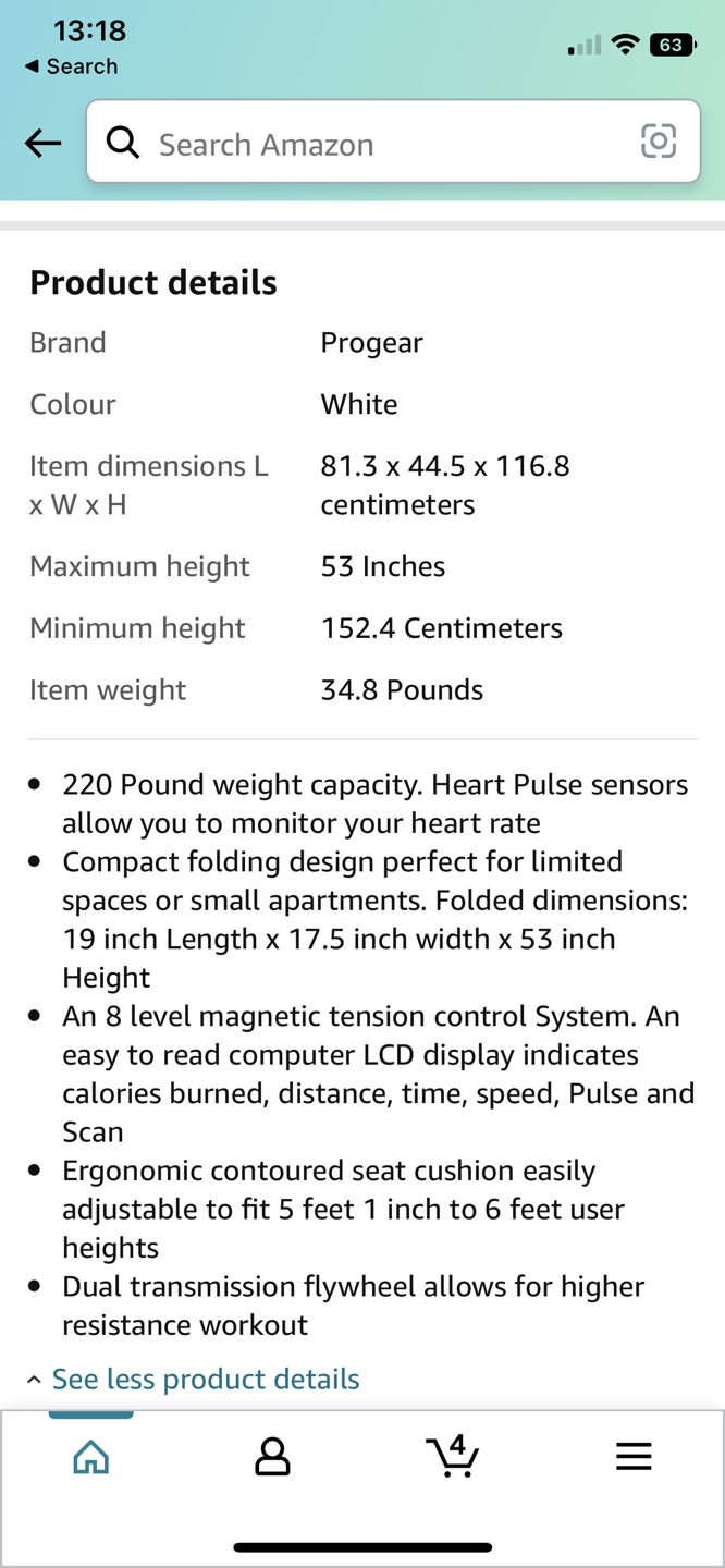 ProGear Stationary Bike thumbnail