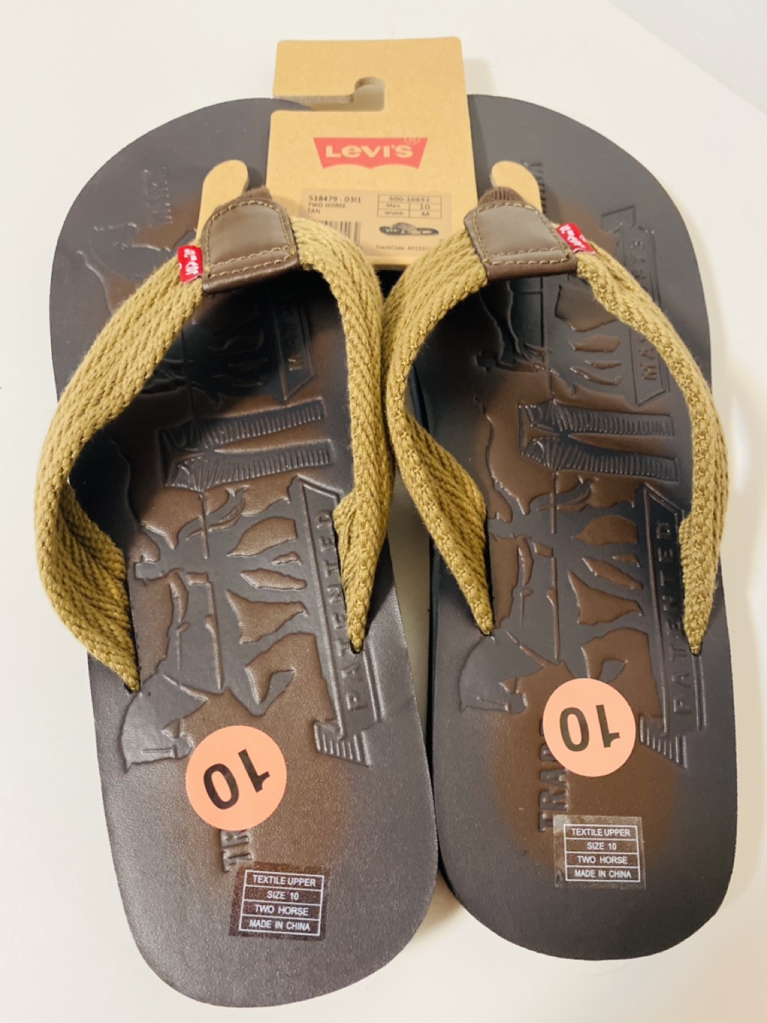 Men’s Levi’s flip flops size 10 $40 firm - photo 2