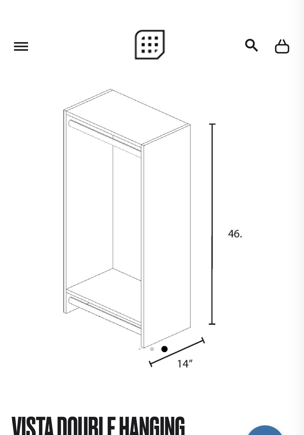 Double hanging wardrobe closet module - photo 3