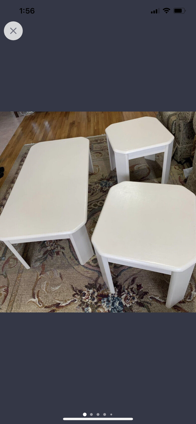 3- pieces Wooden Coffee Table Set - photo 3