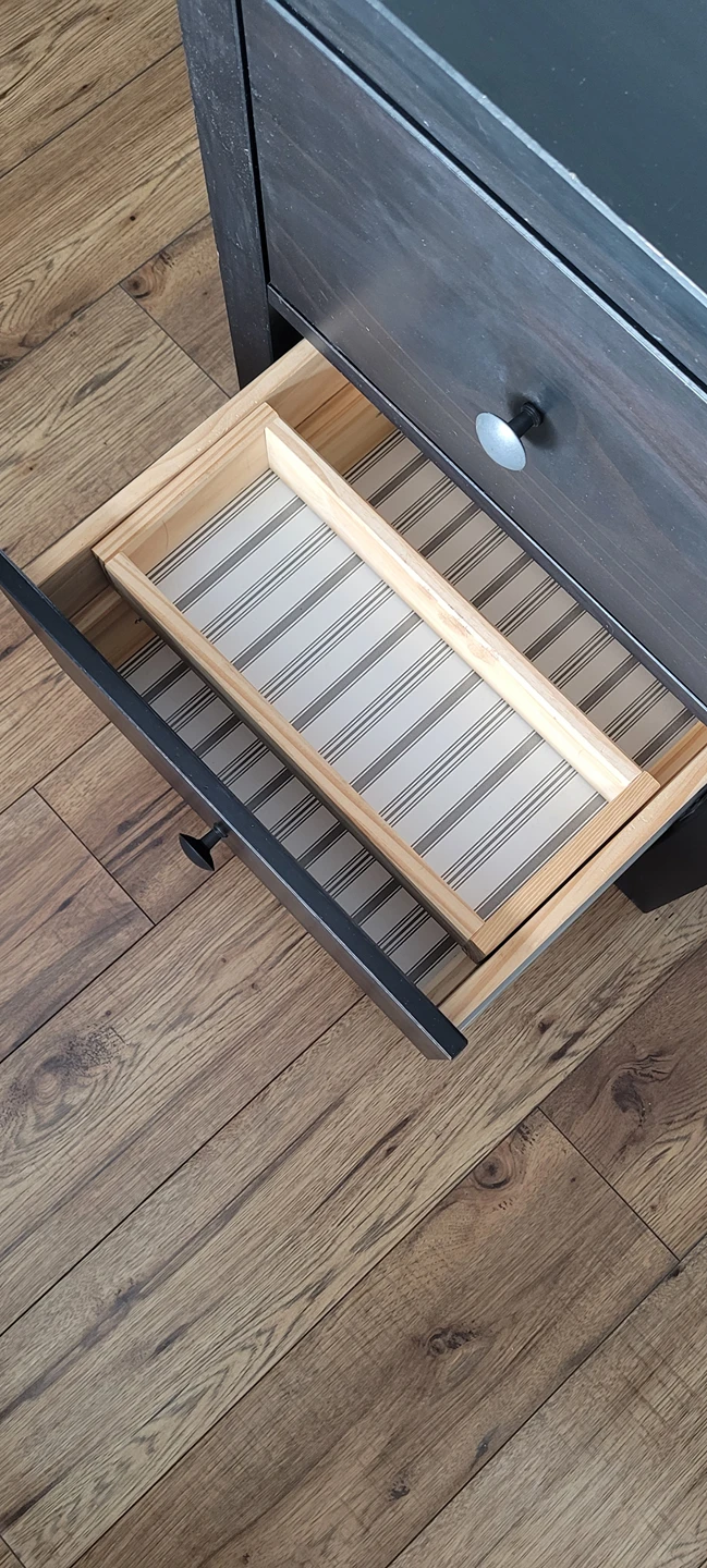 Ikea HEMNES wood 2 drawer chest/night stand/bedside table - photo 3