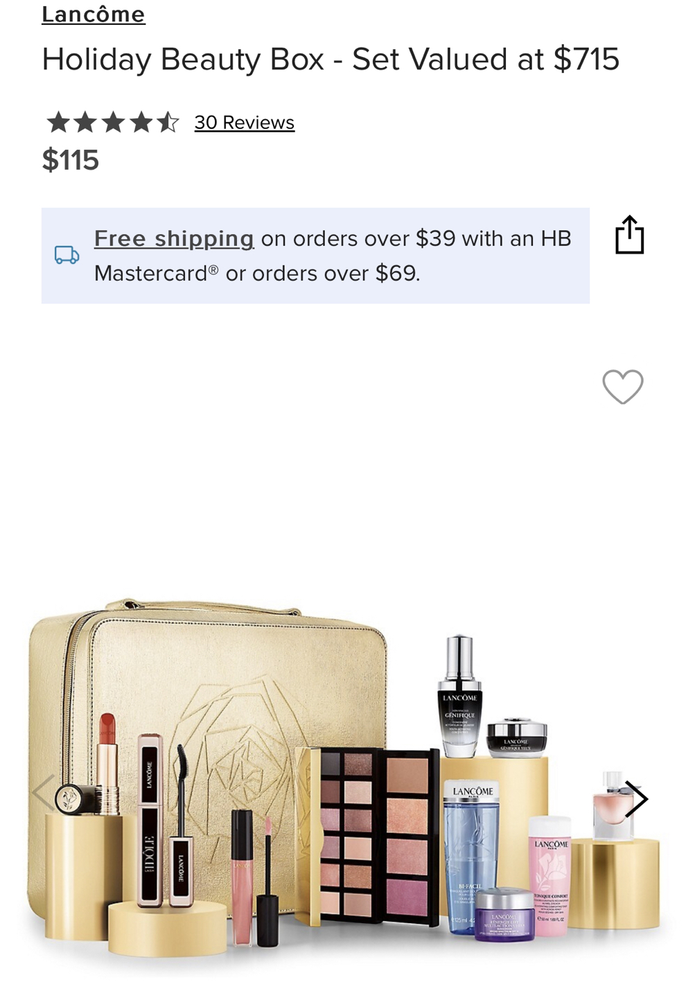 Brand new Lancôme holiday gift set