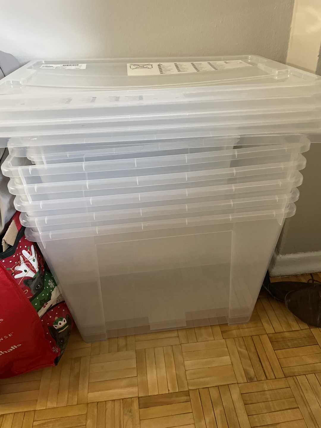 7 Clear Ikea bins with lids thumbnail