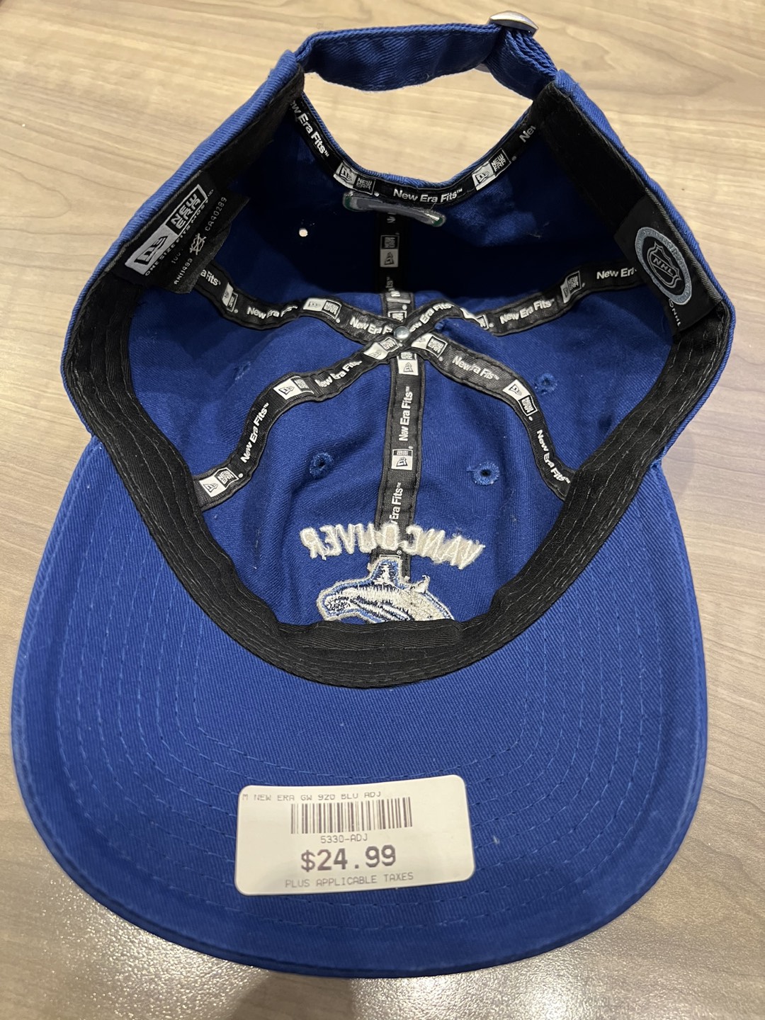 New Era Canucks Adjustable Hat Blue image indicator(3)