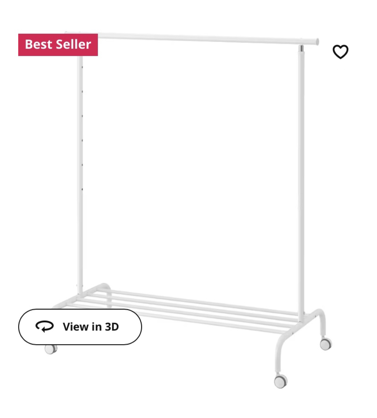 IKEA clothing rack.