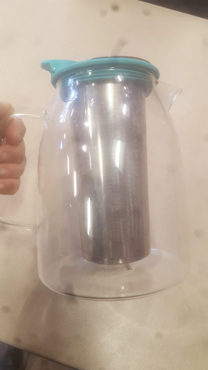 Glass Teapot Davids For Life Borosilicate thumbnail