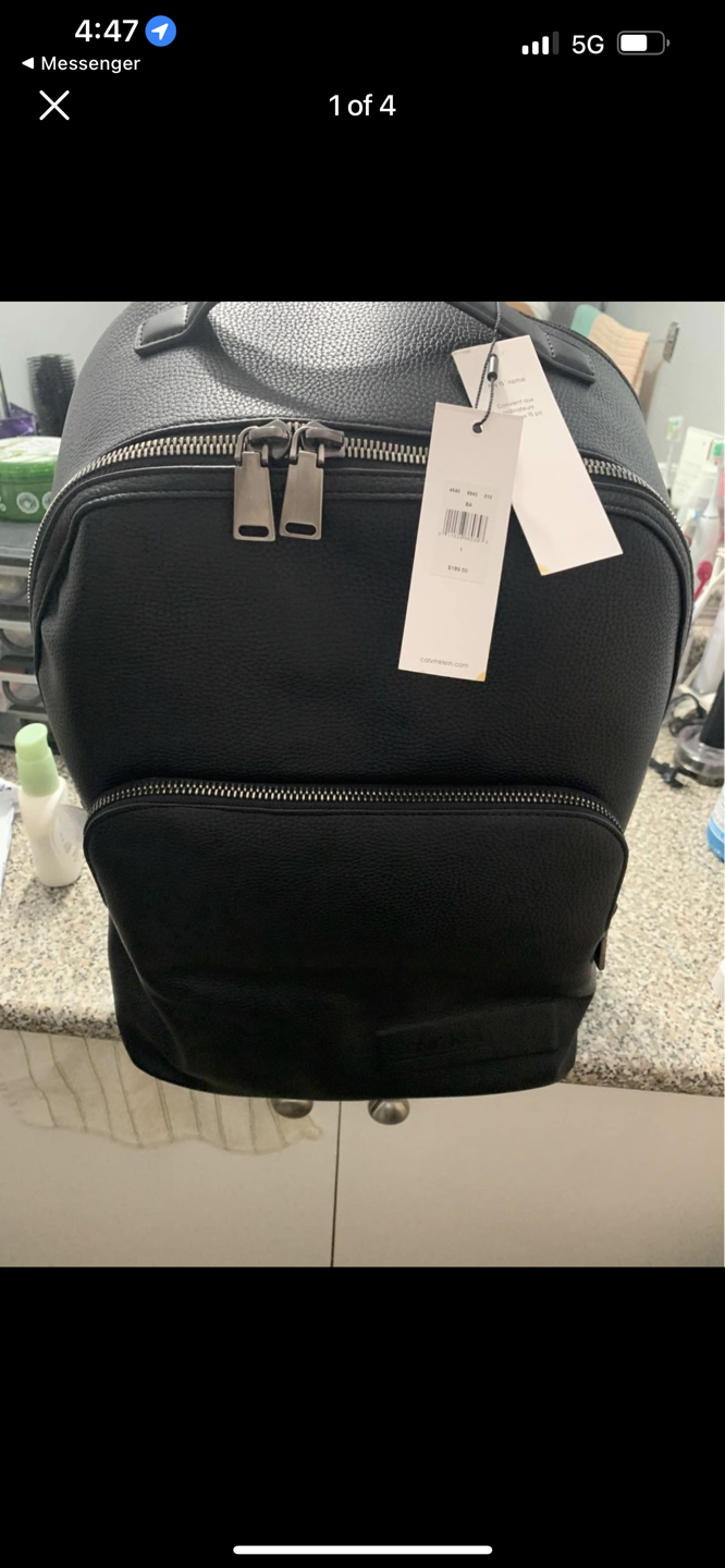 Calvin Klein Leather Backpack
