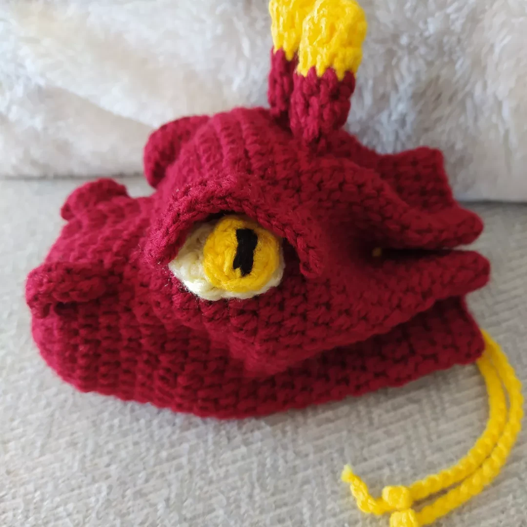 Dice bag/pouch. DnD dragon dice bag. thumbnail